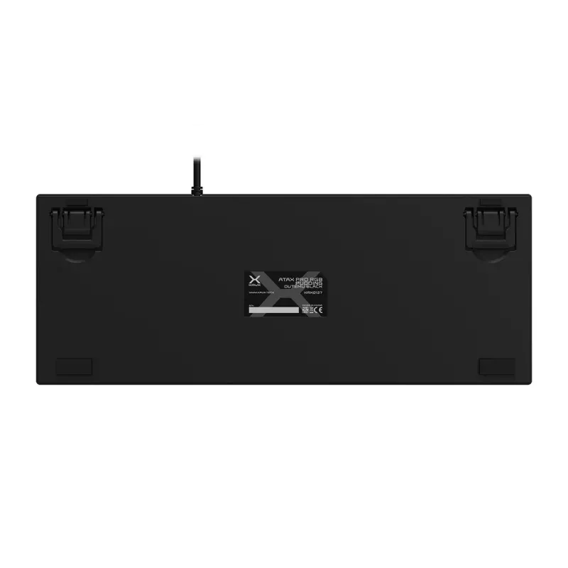 Teclado gaming KRUX Atax PRO RGB USB QWERTY inglés negro tenkeyless mecánico