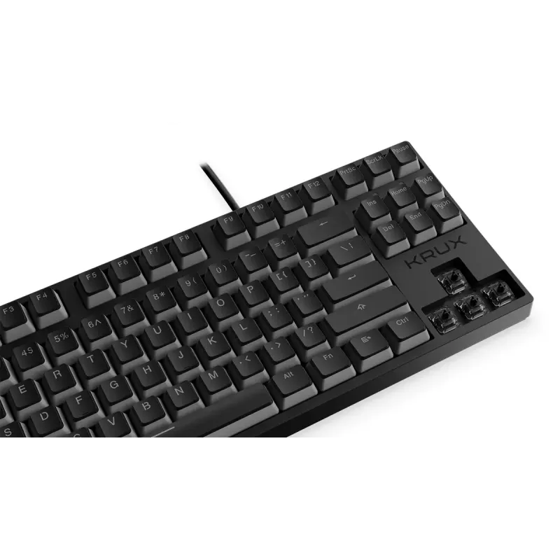 Teclado gaming KRUX Atax PRO RGB USB QWERTY inglés negro tenkeyless mecánico