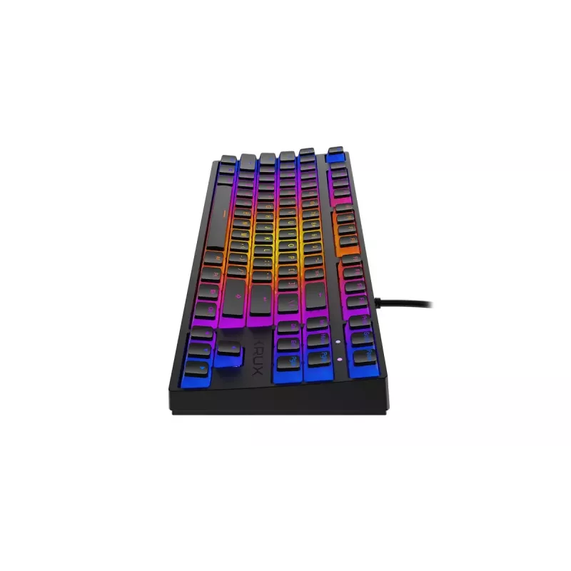 Teclado gaming KRUX Atax PRO RGB USB QWERTY inglés negro tenkeyless mecánico