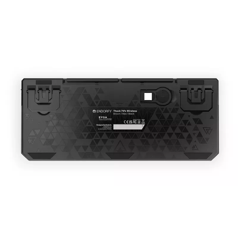 Teclado mecánico inalámbrico ENDORFY Thock 75% Red RGB LED negro