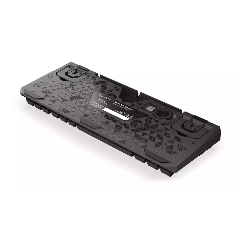 Teclado mecánico inalámbrico ENDORFY Thock 75% Red RGB LED negro