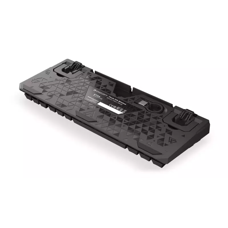 Teclado mecánico inalámbrico ENDORFY Thock 75% Red RGB LED negro