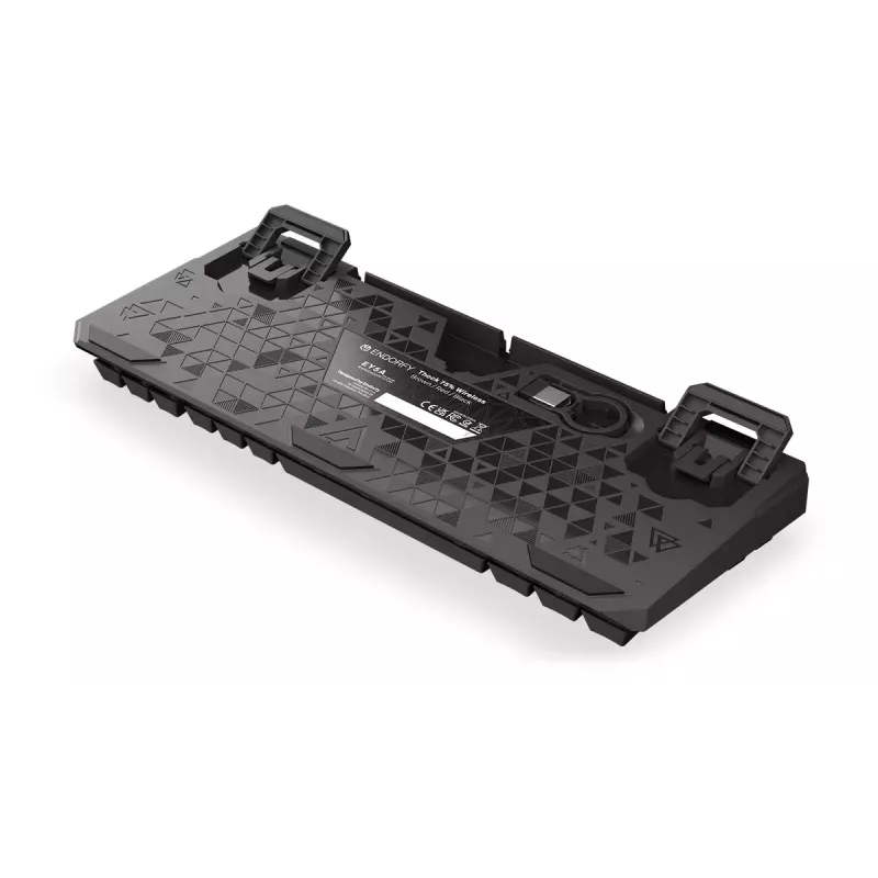 Teclado mecánico inalámbrico ENDORFY Thock 75% Red RGB LED negro