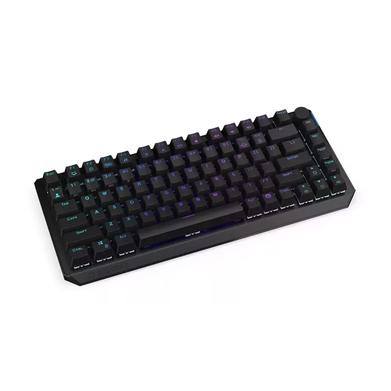 Teclado mecánico inalámbrico ENDORFY Thock 75% Red RGB LED negro