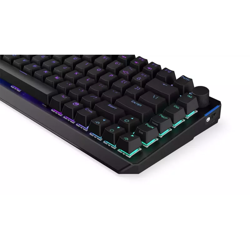 Teclado mecánico inalámbrico ENDORFY Thock 75% Red RGB LED negro