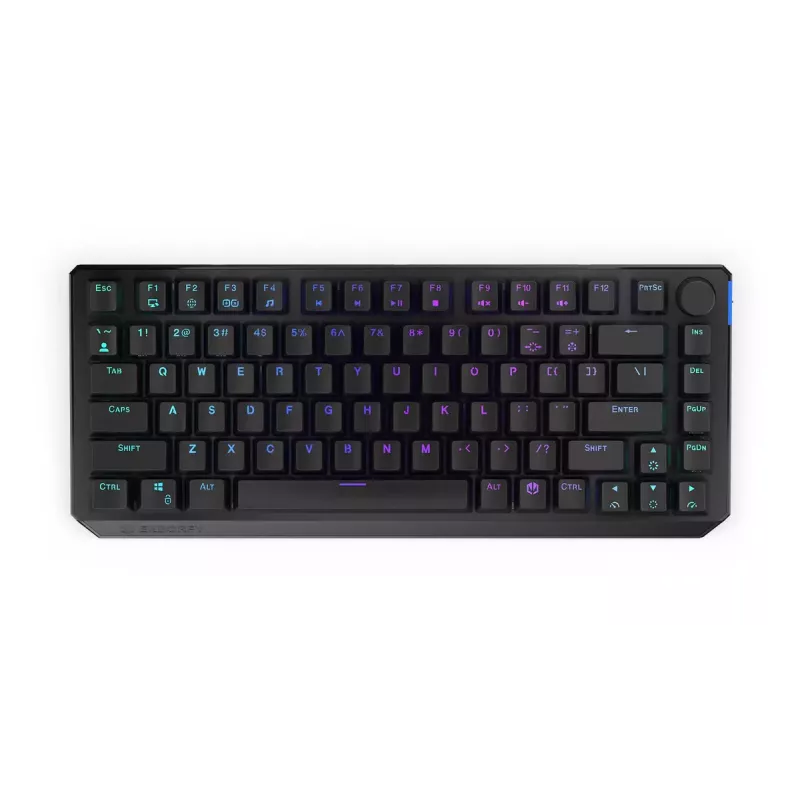 Teclado mecánico inalámbrico ENDORFY Thock 75% Red RGB LED negro