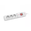 Regleta ARMAC M3 con 3 tomas y cable de 1,5 m, gris