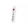 Regleta ARMAC M3 con 3 tomas y cable de 1,5 m, gris