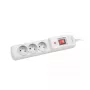 Regleta ARMAC M3 con 3 tomas y cable de 1,5 m, gris