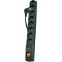 Regleta Acar S8 Dual, 8 tomas con protección contra sobretensiones, cable de 3 m, negra (W1750)