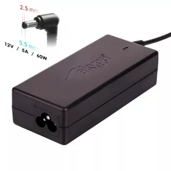 Fuente de alimentación Akyga AK-ND-85 12 V 90 W, 7,5 A, 5,5 x 2,5 mm, para LED / mini-PC, 1,2 m