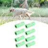 Bolsas para excrementos de perro Extralink verdes bolsas de plástico para excrementos 8 rollos 120 uds.