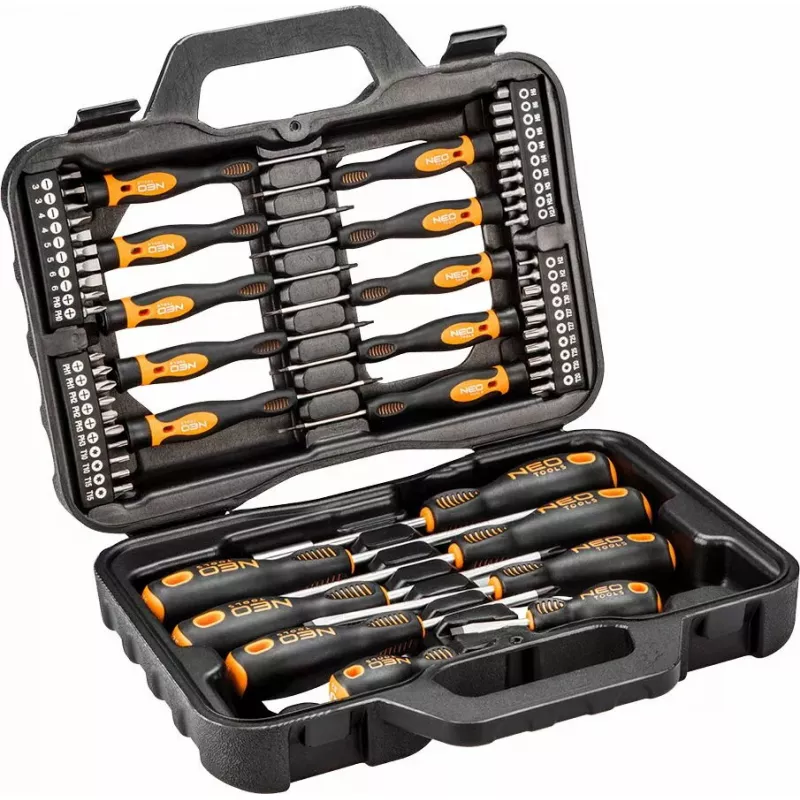 NEO Tools 04-211 juego de destornilladores y puntas, 58 uds.