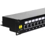Panel de parcheo NETRACK 104-03 19 pulgadas 24 puertos para cableado de red RJ45