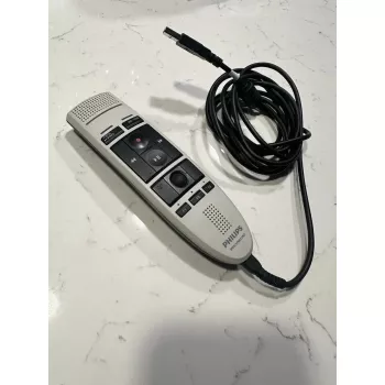 Micrófono Philips SpeechMike USB LFH3200 negro — micrófono de dictado de sobremesa, conexión USB