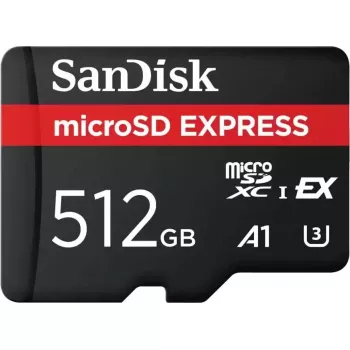 SanDisk GamePlay tarjeta microSD Express, 512 GB, PCIe 3.1/NVMe, lectura 880 MB/s, escritura 650 MB/s