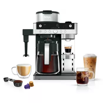 Cafetera de goteo Ninja CFN802EU — semiautomática, depósito de agua de 1,8 litros, 1550 W, negra