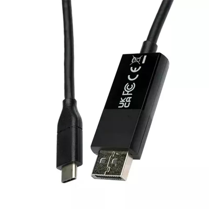 Adaptador de cable USB Type-C 3.2 Gen 1 DisplayPort negro V7 V7UCDP-2M