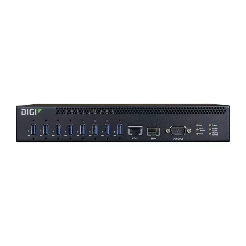 Hub USB Digi AW08-G300 USB 3.2 Gen 1 10000 Mbit/s negro