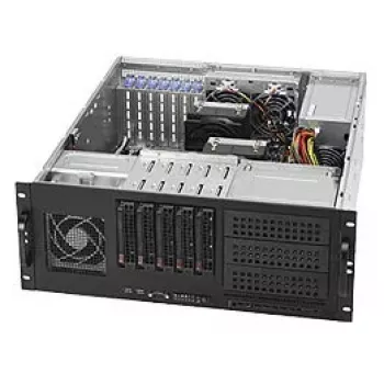 Caja para servidor Supermicro SuperChassis 842TQC-668B rack negra, gris