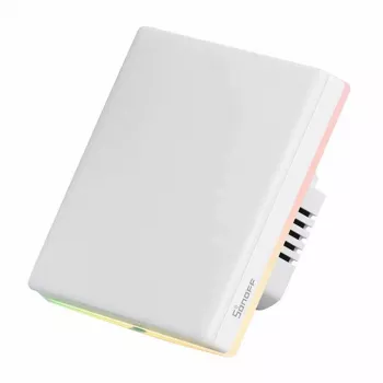 Interruptor de pared táctil inteligente Sonoff TX T5 1C 1 canal control Wi‑Fi, caja de empotrar simple