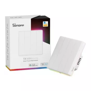 Interruptor táctil inteligente de pared WiFi Sonoff T5 4C 4 canales (T5-4C-86)