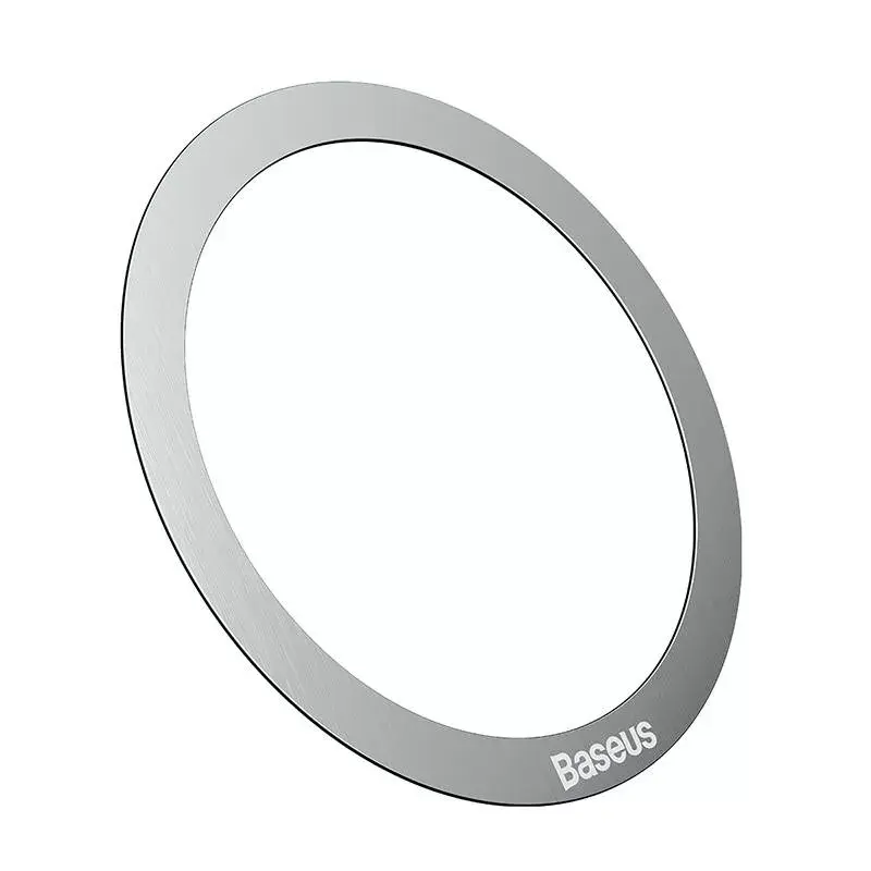 Anillo magnético Baseus serie Halo plateado — 2 uds. soportes de anillo para teléfono