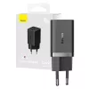 Cargador de pared Baseus GaN5 40 W, 2x USB-C (negro)