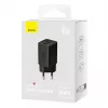 Cargador de pared Baseus GaN5 40 W, 2x USB-C (negro)