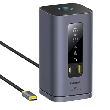 Docking station Baseus serie Spacemate 11 en 1 para Mac, gris