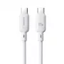 Cable USB-C a USB-C Baseus Rychlonabíjecí Silky 1 m 100 W blanco