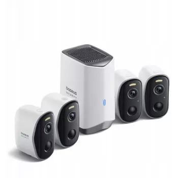 Kit de cámara de vigilancia para exterior Baseus Security N1 Plus 2K — 4 cámaras