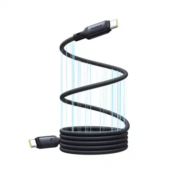 Cable USB-C a USB-C Baseus PicoGo 1 m, negro, transferencia de datos hasta 0,48 Gbit/s
