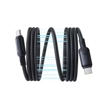 Cable USB-C a USB-C Baseus PicoGo 1 m, negro, transferencia de datos hasta 0,48 Gbit/s