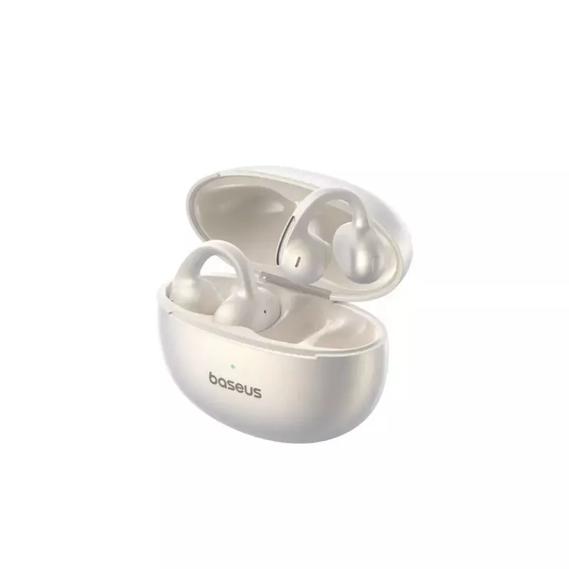 Auriculares TWS open-ear Baseus BOWIE MC1 – blanco, diseño open-ear, inalámbricos