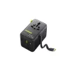 Cargador Baseus EnerCore CG11 — cargador rápido de CA para interiores, 2x USB‑C, cable de 1 m, negro