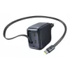 Cargador Baseus EnerCore CJ11 cargador rápido 3C 67W — 3× USB-C, entrada de CA, negro