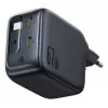 Cargador Baseus EnerCore CJ11 cargador rápido 3C 67W — 3× USB-C, entrada de CA, negro