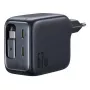 Cargador Baseus EnerCore CJ11 cargador rápido 3C 67W — 3× USB-C, entrada de CA, negro