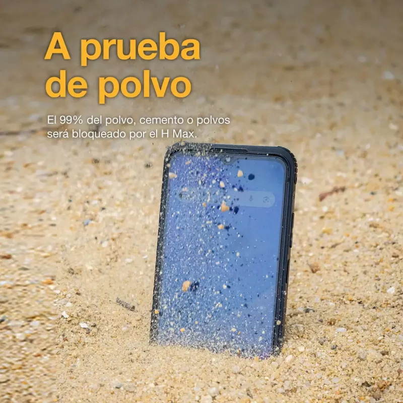 Smartphone AGM H Max — pantalla de 16,7 cm (6,56 pulgadas), Android 14, 4 GB RAM, 256 GB, Dual SIM, 10000 mAh, IP68, negro
