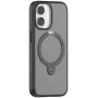 Funda para móvil Torras Spin Series para iPhone 17 — negra, funda protectora fina y ligera