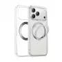 Cubierta protectora transparente Torras Ostand Pro Series para iPhone 17 Pro Max — funda transparente fina y ligera