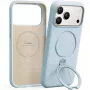 Funda para móvil Torras Ostand Spin Softune Series para iPhone 17 Pro en azul bebé