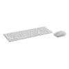 Conjunto de teclado y ratón RAPOO 9310M — teclado inalámbrico de tamaño completo (RF + Bluetooth), blanco, ratón incluido