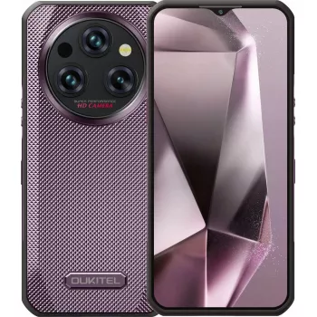 Smartphone OukiTel WP35 — 8 GB de RAM, 256 GB de almacenamiento, batería de 11000 mAh, violeta
