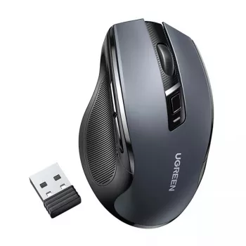 Ratón Ugreen MU006 inalámbrico USB 2,4 GHz 4000 DPI negro