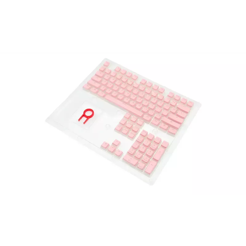 Set de teclas mecánicas REDRAGON A130 PBT Doubleshot — teclas rosa, construcción PBT Doubleshot