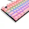 Set de teclas mecánicas REDRAGON A130 PBT Doubleshot — teclas rosa, construcción PBT Doubleshot