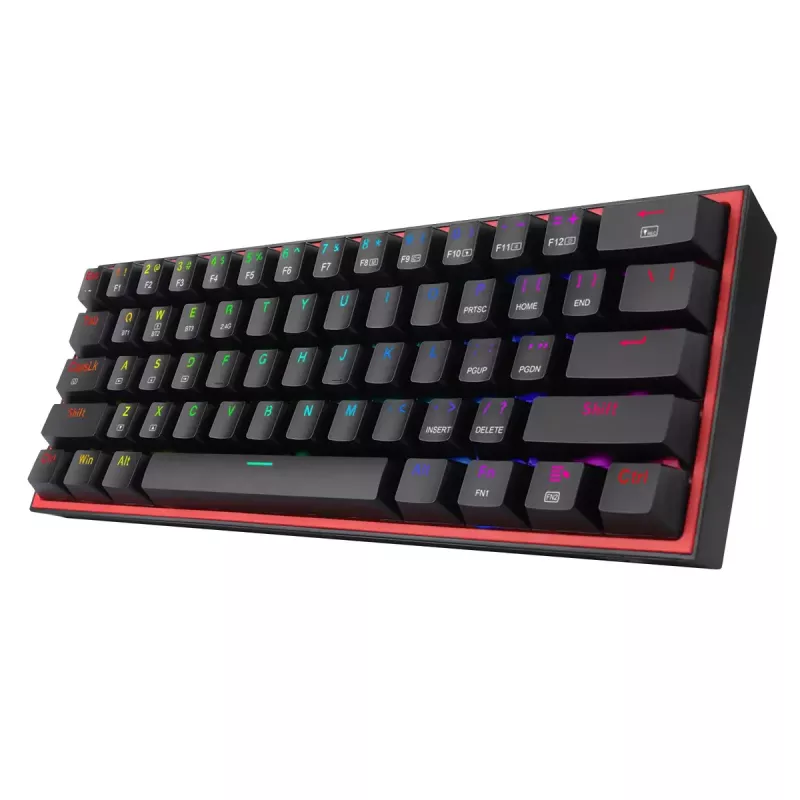 Teclado REDRAGON FIZZ PRO K616-RGB B Gaming USB RF Wireless Bluetooth QWERTY negro rojo