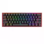 Teclado REDRAGON FIZZ PRO K616-RGB B Gaming USB RF Wireless Bluetooth QWERTY negro rojo
